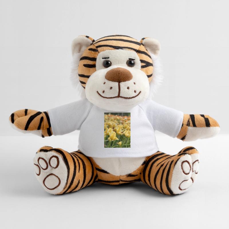 Tulipe Jaune mer Peluche Tigre