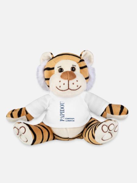 papidou - Peluche Tigre - blanc