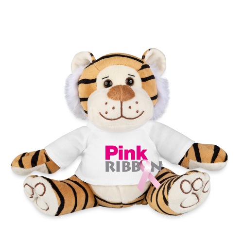 Pink Ribbon Logo - Pluche tijger
