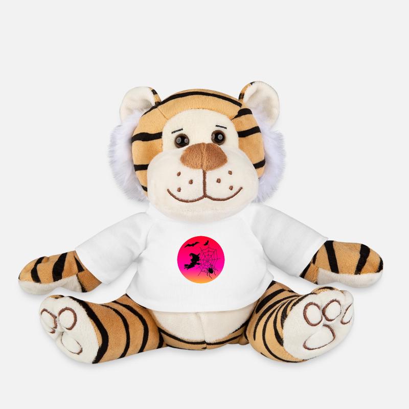 L’Heure des sorcières - Halloween - Peluche Tigre - blanc