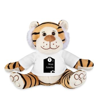 I want Amelie - Plush Tiger - white - Front