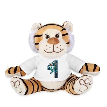 Bouldering Astronaut Hovering Easy Climbing Gesche - Plush Tiger - white - Front