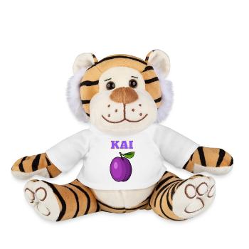 Kai Pflaume aka Ehrenpflaume - Plush Tiger - white - Front