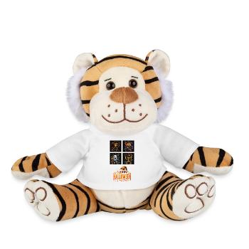 Night's Dance: Halloween Figures in Pop Art style. - Plush Tiger - white - Front