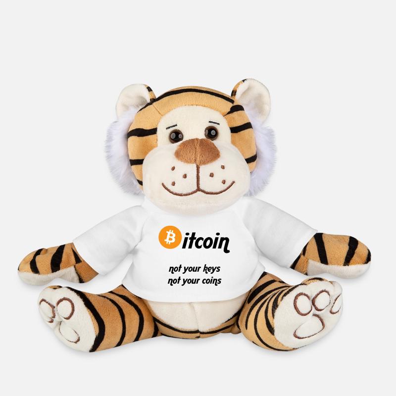 Bitcoin - Plush Tiger - white
