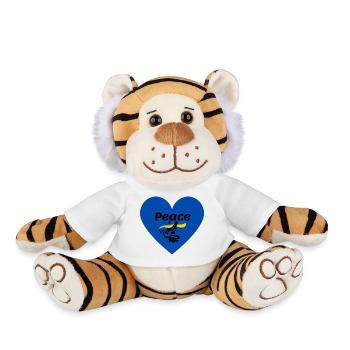 Peace - Plush Tiger - white - Front