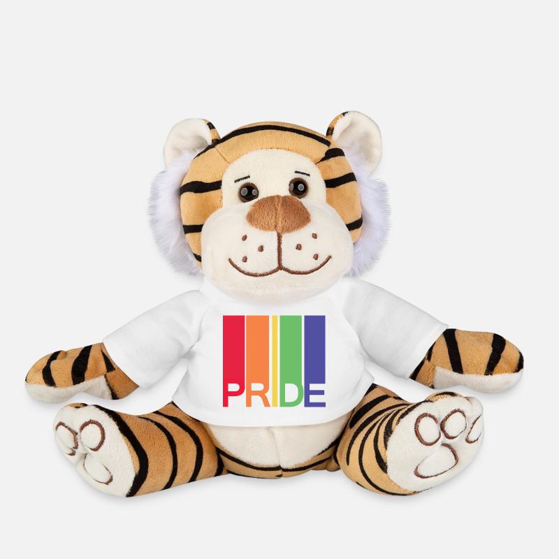 Pride - Plush Tiger - white