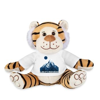 Les Pyrénées - idée cadeau - Peluche Tigre - blanc - Devant