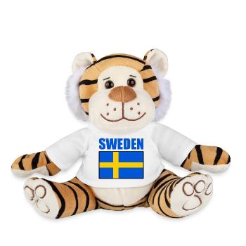 Suède - Peluche Tigre - blanc - Devant