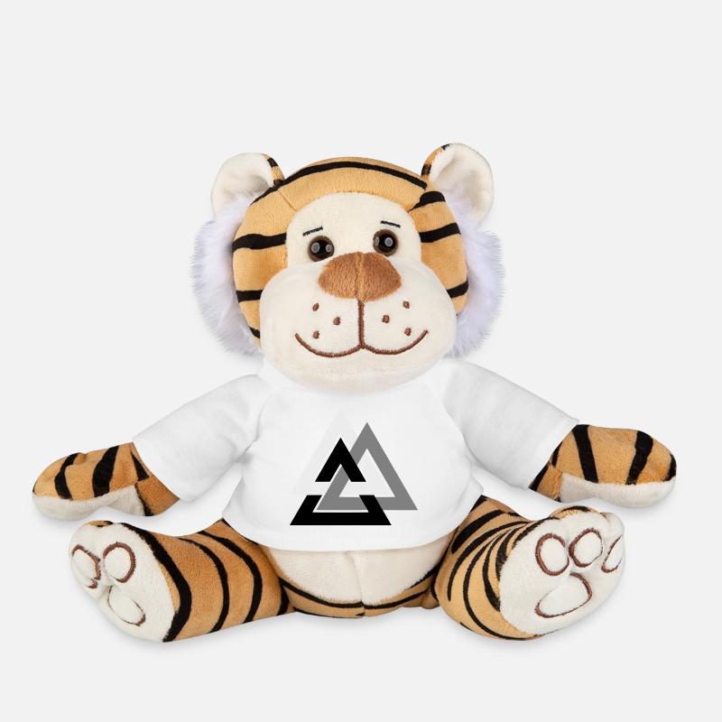 Valknut - Plush Tiger - white