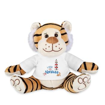 North Sea Declaration of Love Motif - Plush Tiger - white - Front