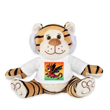 dragon - Plush Tiger - white - Front