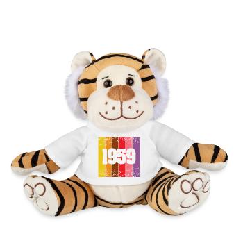 Year 1959 - Plush Tiger - white - Front