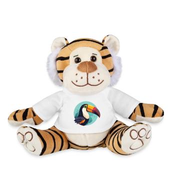Toucan with background - Plush Tiger - white - Front