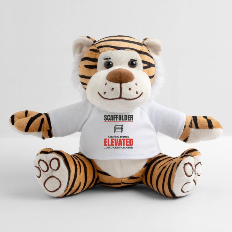 Plate-forme d’échafaudage d’échafaudage de constructeur d’échafaudages Peluche Tigre
