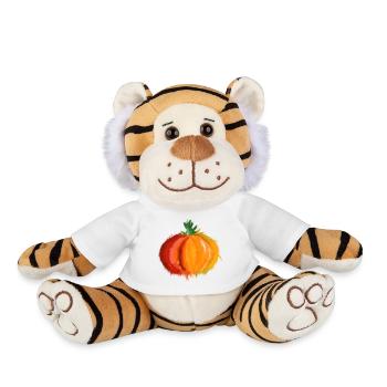pumpkin - Plush Tiger - white - Front