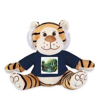 Enchanting Cascades - Plush Tiger - french navy - Front