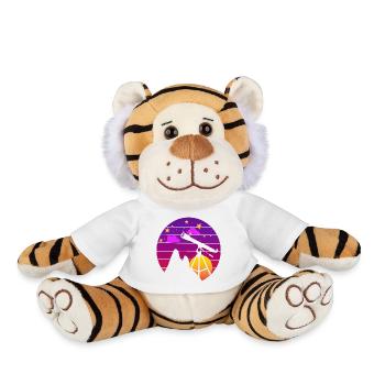 Retro Astronomie Teleskop Sonnenuntergang - Plüschtiger - Weiß - Vorne