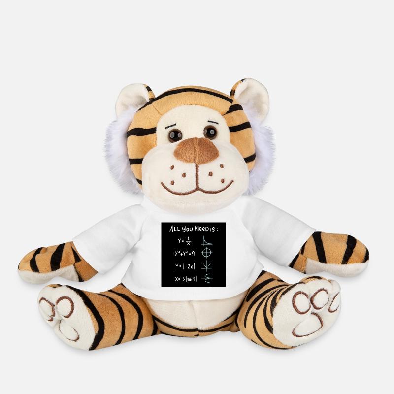 All You Need Is Math Symbols - Plüschtiger - Weiß