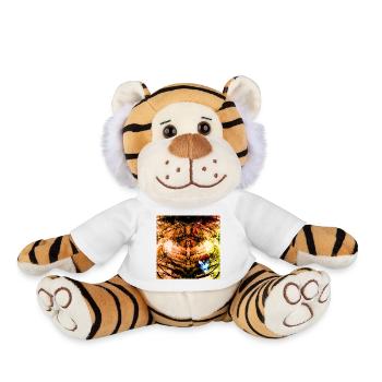 Autumn Tree Radial - Plush Tiger - white - Front