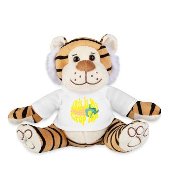 Citations agricoles drôles C’est mon agriculteur Crop Top - Peluche Tigre - blanc - Devant