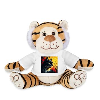 Cat 2 1 - Plush Tiger - white - Front