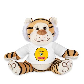 anniversary. Anniversary Decade. humor. funny - Plush Tiger - white - Front