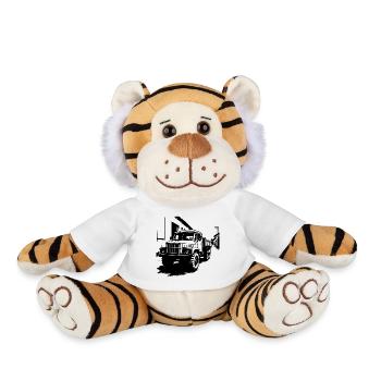 Géant d’acier de l’Est - Peluche Tigre - blanc - Devant