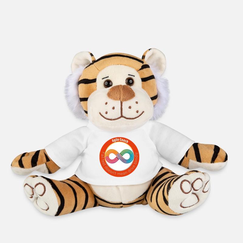 Fail fast doesn't mean drive blindly! - Plush Tiger - white