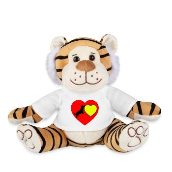Dachshund - Plush Tiger - white - Front