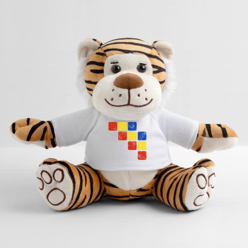 Colors Ornament Pattern - Basic Colors Plush Tiger