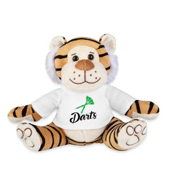 darts - Plush Tiger - white - Front