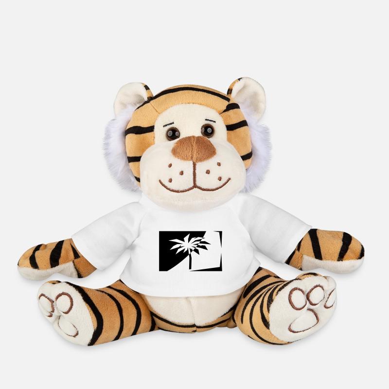 Palm tree - Plush Tiger - white