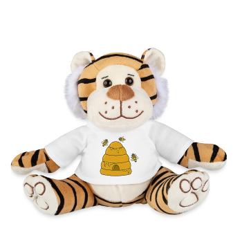 honey hive bees - Plush Tiger - white - Front