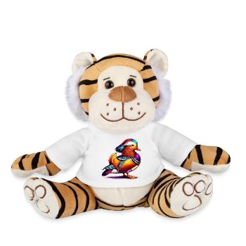Canard mandarin - Peluche Tigre - blanc - Devant