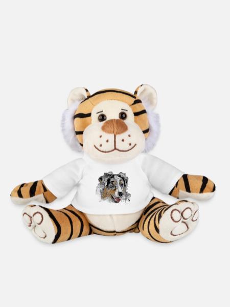 Australian Shepherd - Plüschtiger - Weiß