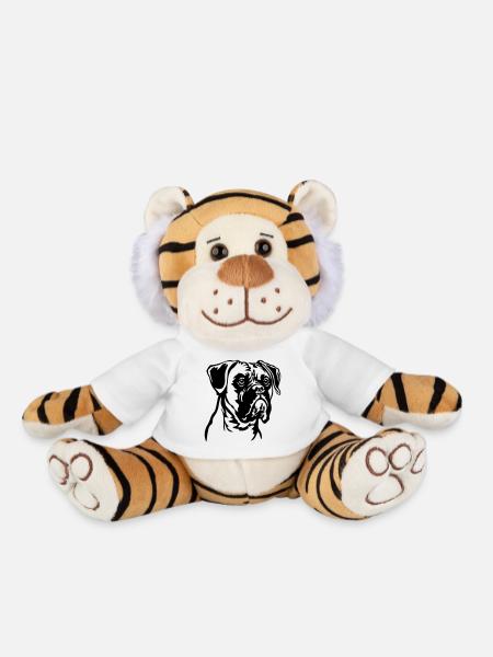 Boxer Kopf - Plüschtiger - Weiß