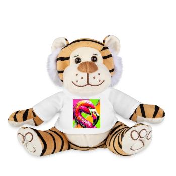 Flamant - Peluche Tigre - blanc - Devant