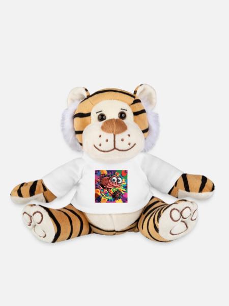 Petite créature drôle mystique - Peluche Tigre - blanc
