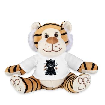 Partez à l’aventure avec le chat ninja - Peluche Tigre - blanc - Devant