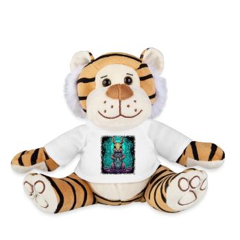 brown eastern gray squirrel - Plush Tiger - white - Front