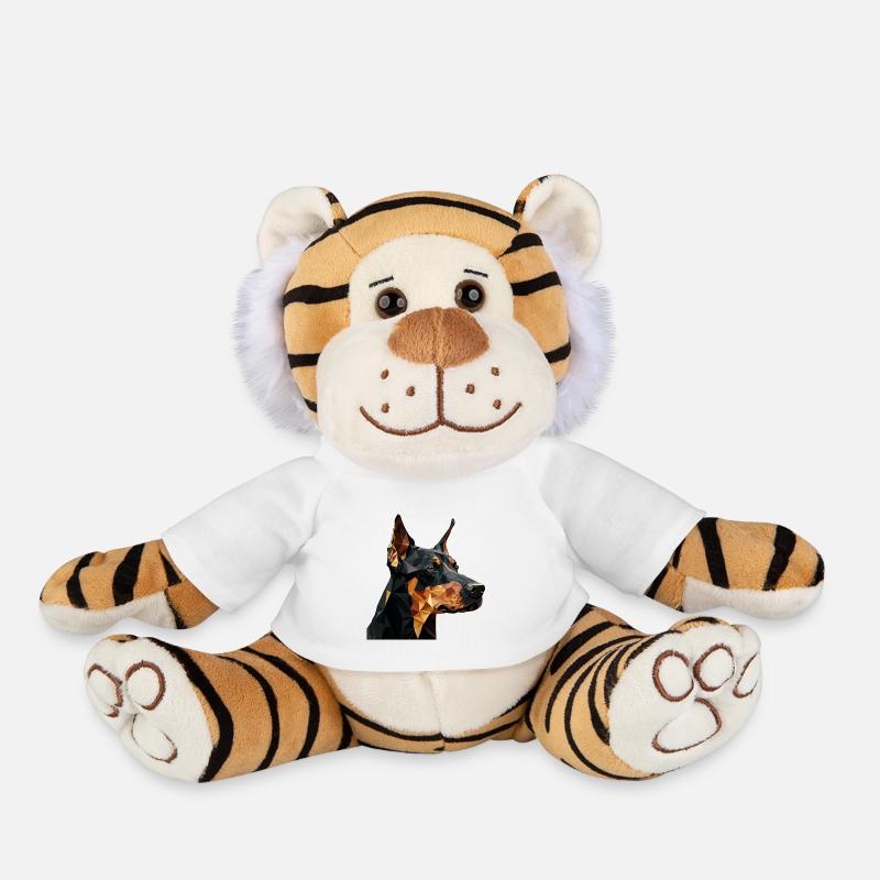 DOBERMAN - Plush Tiger - white