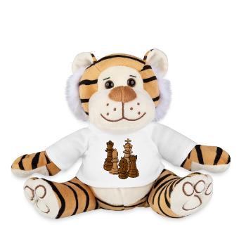 schach figuren sport - Plüschtiger - Weiß - Vorne