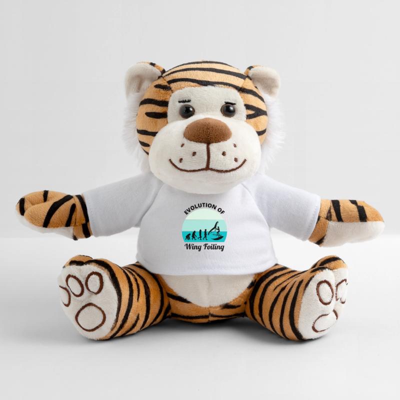 Wing Foiling Surfing Evolution Funny Plush Tiger