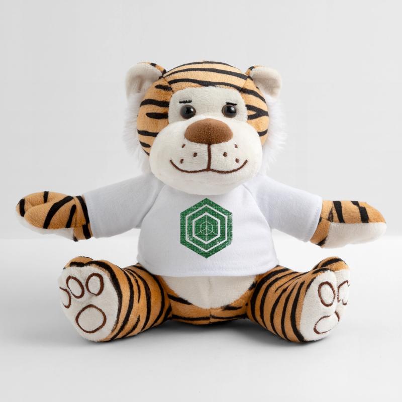 hexagon programming programmer coding geometric Plush Tiger