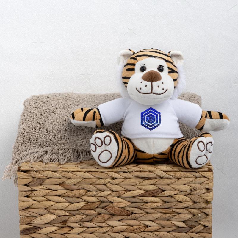 hexagon programming programmer coding geometric Plush Tiger