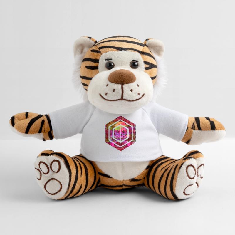 hexagon programming programmer coding geometric Plush Tiger