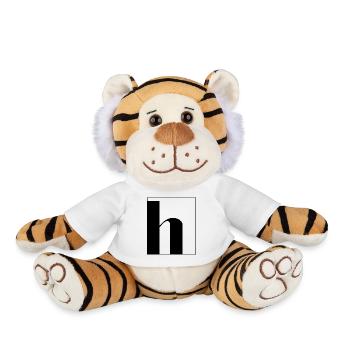Buchstaben-Alphabet h - Plüschtiger - Weiß - Vorne
