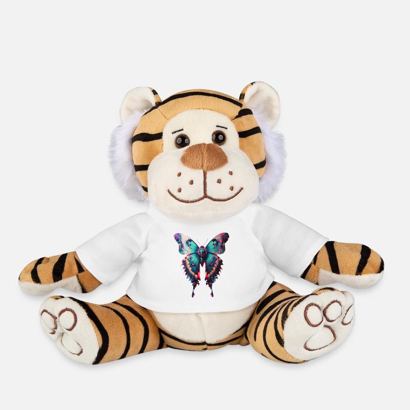Folder - Plush Tiger - white