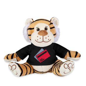 Carte de crédit - Peluche Tigre - noir - Devant